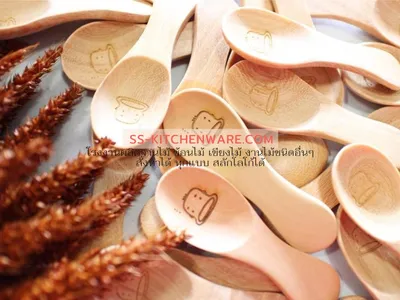 ช้อนไม้ ช้อนส้อมไม้ แบบที่ 1