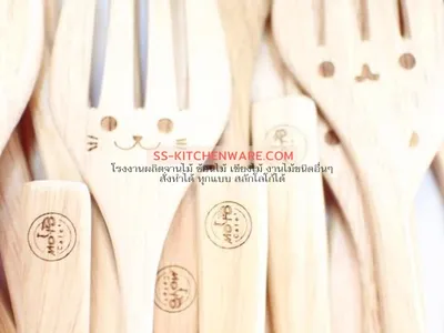 ช้อนไม้ ช้อนส้อมไม้ แบบที่ 2