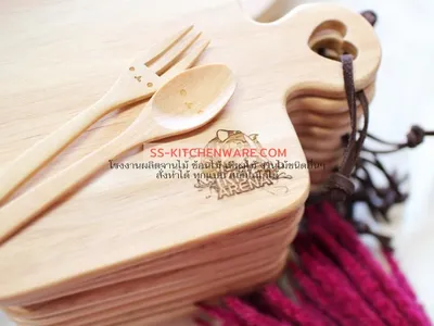 ช้อนไม้ ช้อนส้อมไม้ แบบที่ 8