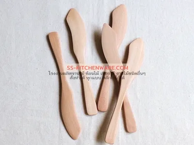ช้อนไม้ ช้อนส้อมไม้ แบบที่ 19