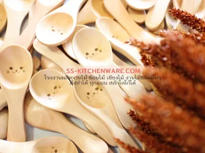 ช้อนไม้ ช้อนส้อมไม้ แบบที่ 23