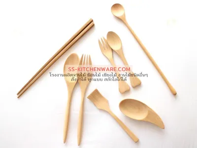 ช้อนไม้ ช้อนส้อมไม้ แบบที่ 29