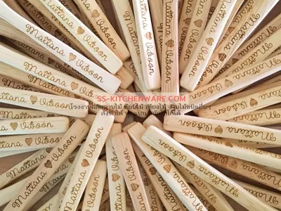 ช้อนไม้ ช้อนส้อมไม้ แบบที่ 31