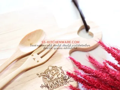 ช้อนไม้ ช้อนส้อมไม้ แบบที่ 33