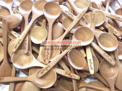 ช้อนไม้ ช้อนส้อมไม้ แบบที่ 38