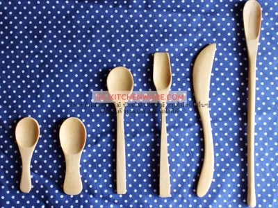 ช้อนไม้ ช้อนส้อมไม้ แบบที่ 45