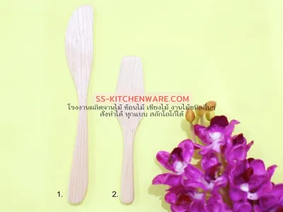 ช้อนไม้ ช้อนส้อมไม้ แบบที่ 48